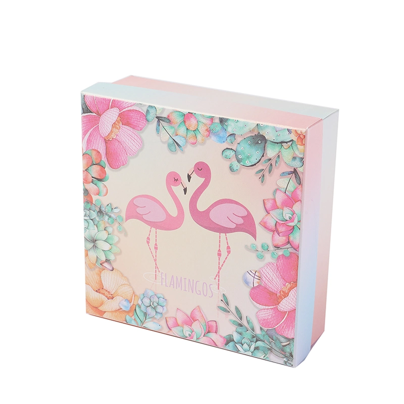 Custom Luxury Wedding Birthday Party Gift Box Packaging Pink Cardboard Gift Box with One Lid