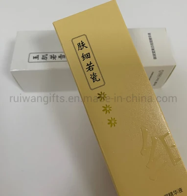 Elegante scatola di imballaggio in cartone di carta cosmetica confezionata su misura di alta qualità