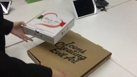 Scatola per pizza ondulata riciclabile personalizzata economica per l'imballaggio