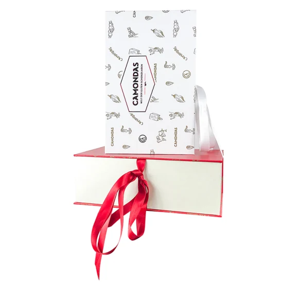 Scatola di carta regalo magnetica personalizzata riciclata FSC, confezione di cartone rigido di lusso, scatola regalo di Natale, scatola di carta per profumo, scatola per cosmetici, scatola per vino