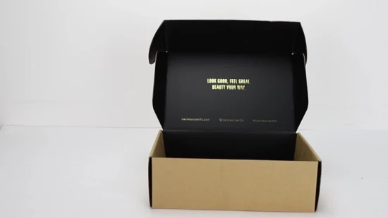 Scatola di spedizione ondulata personalizzata realizzata con carta kraft riciclata e cartone per l'imballaggio di scarpe